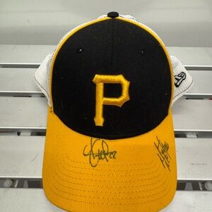 Pittsburgh Pirates New Era 39Thirty Flex Hat Signed Autograph MLB Baseball Cap